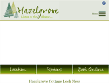 Tablet Screenshot of hazelgrovelochness.co.uk